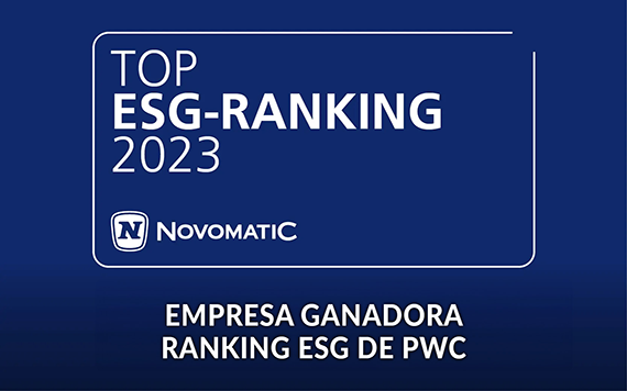 NOVOMATIC, empresa ganadora de ESG Ranking 2023.