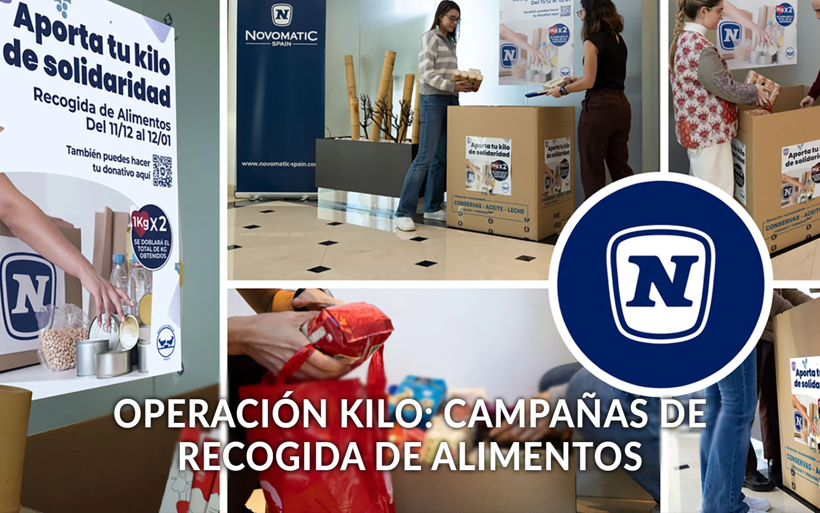 Operación de recogida de alimentos con empleados de la filial española