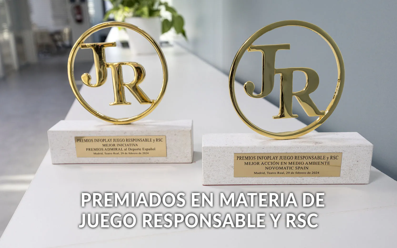 Premios al Juego Responsable entregados por INFOPLAY a NOVOMATIC