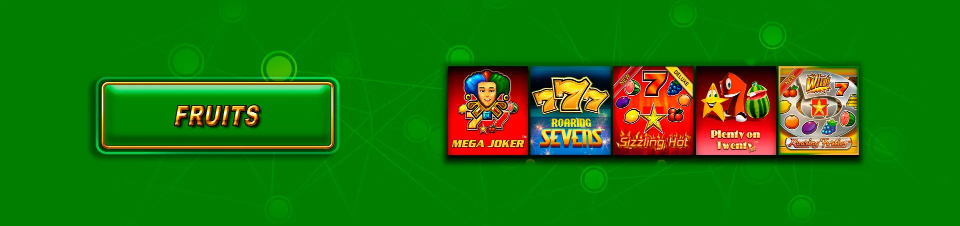 Juegos del menú Fruis de NOVOMATIC de Cash Connection Fusion Plus