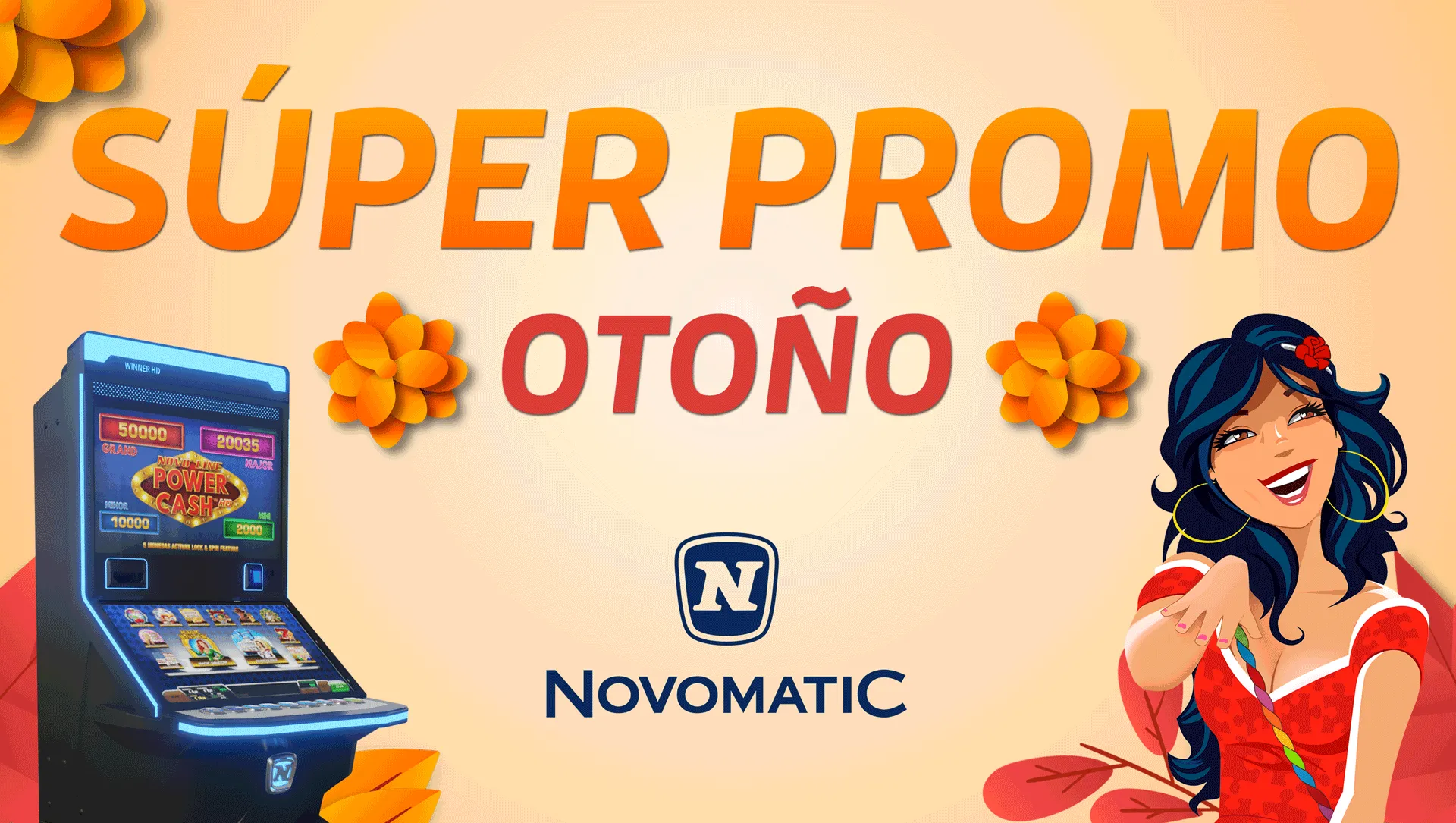 SÚPER PROMO con ofertas de otoño Macarena y Winner HD de NOVOMATIC.