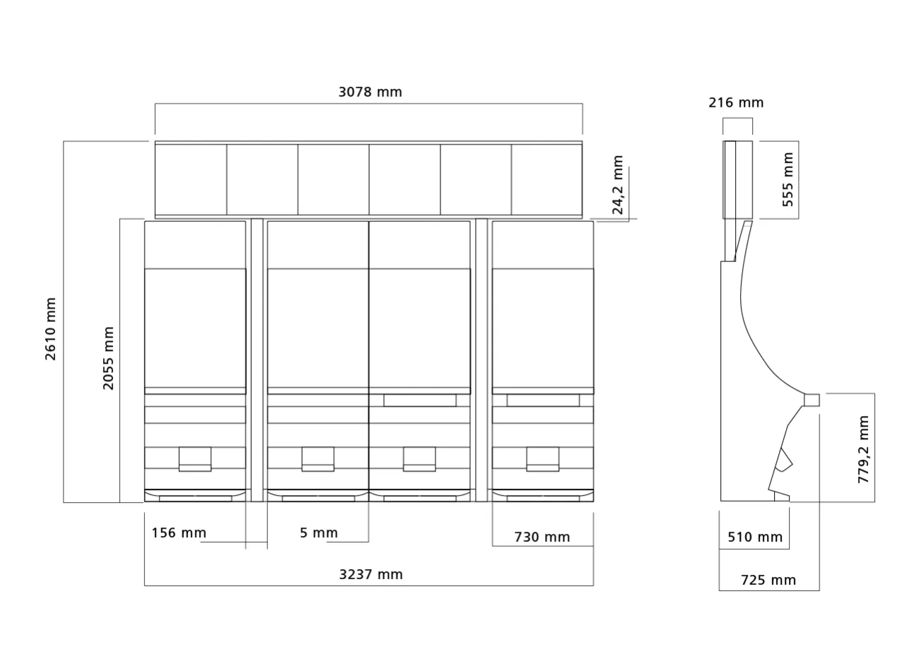 MUEBLE APEX CLOVER LINK