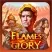 Icono con la cara del emperador del juego de casino Flames of Glory.