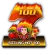 Logo de Sizzling Hot 100 de NOVOMATIC en llamas