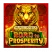 Logo con el tigre de oro del juego Golden Road to Prosperity de NOVOMATIC