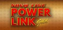 El logo del producto de salón NOVO LINE Power Link Gold de NOVOMATIC