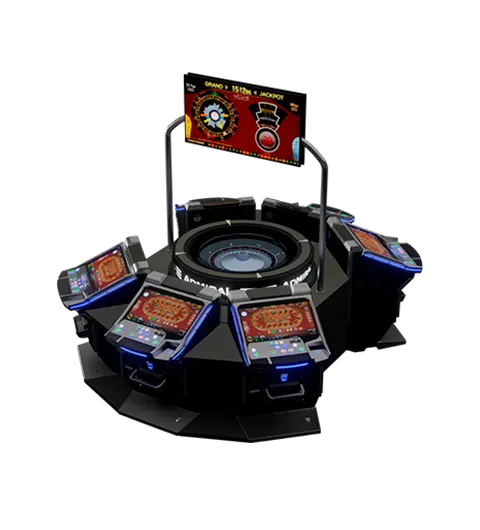 Ruleta NOVOMATIC Lotus Modular con 6 terminales.