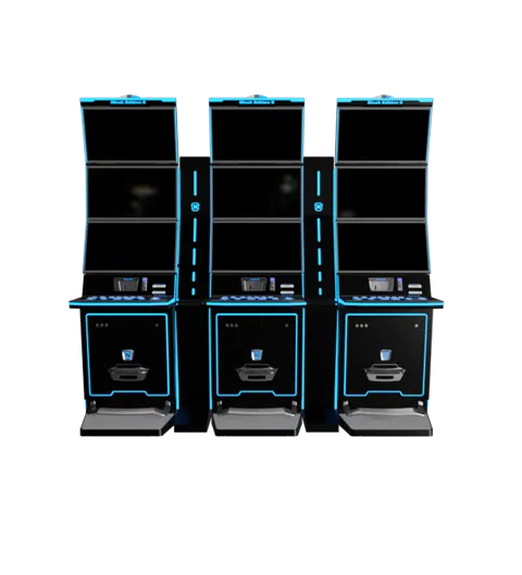 Mueble Black Edition 2 de Impera de 3 pantallas de 27 pulgadas