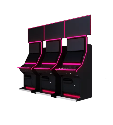 Mueble recreativo GiStar HD visto de perfil lateral